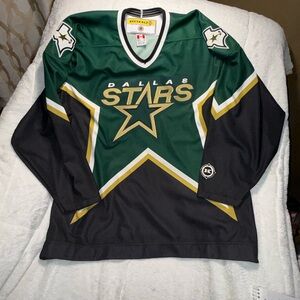 NWOT Vintage KOHO Official Licensed Dallas Stars Green/Black Hockey Jersey XXL